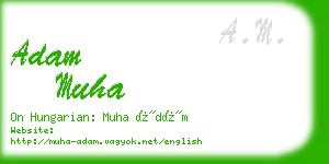 adam muha business card